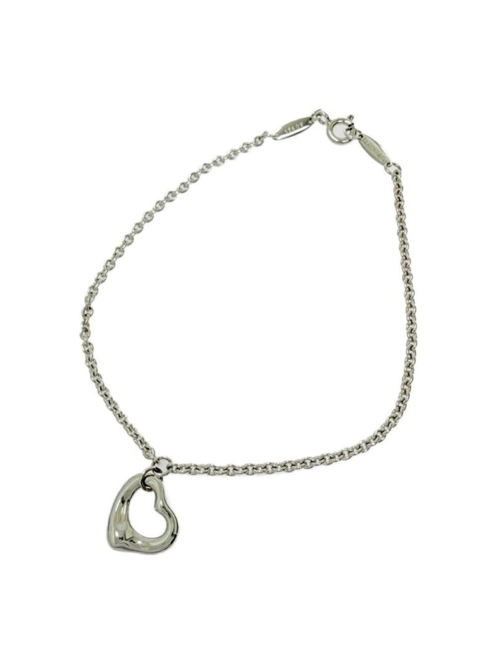 Tiffany & Co Silver Elsa Peretti Open Heart Bracelet